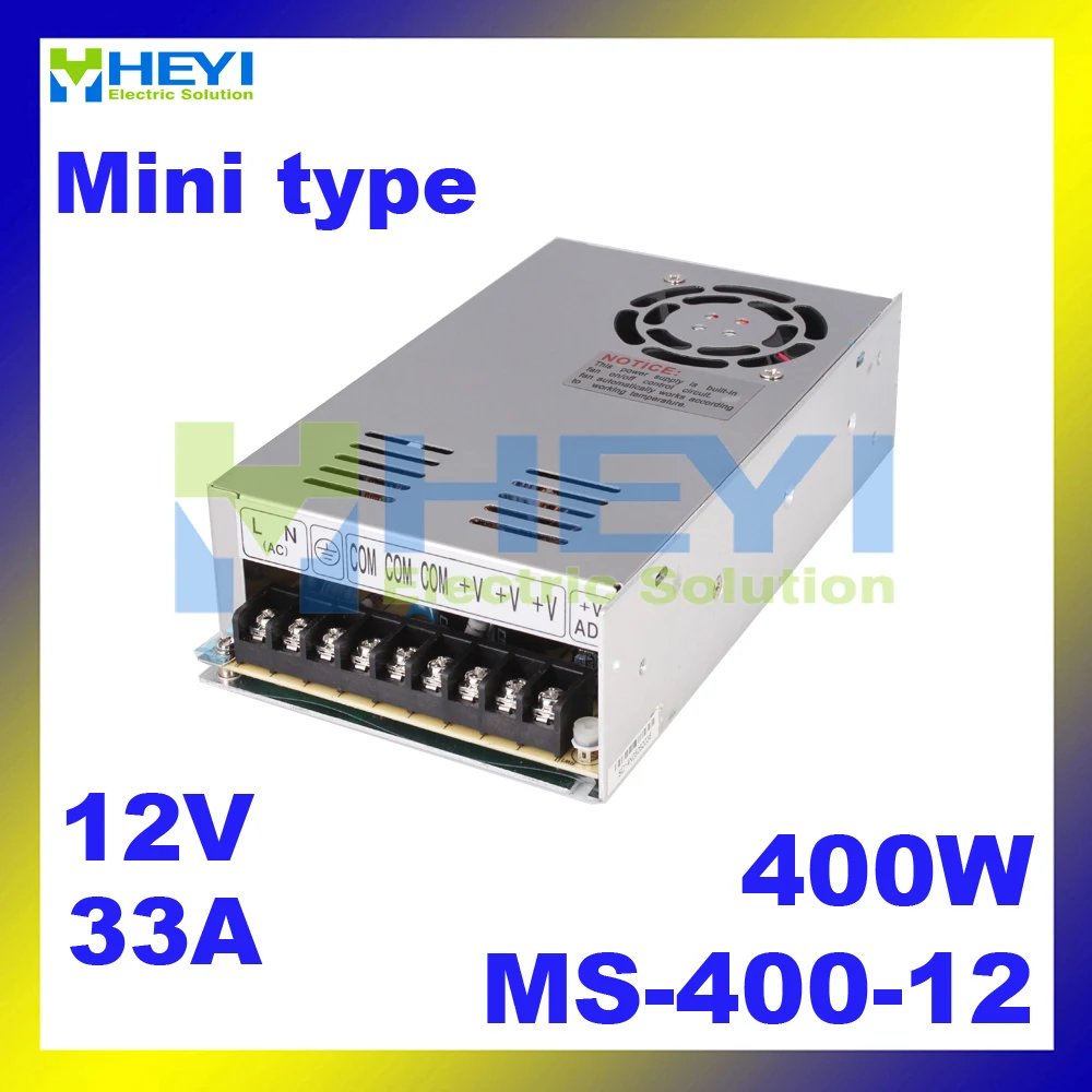 Universal AC input / Full range MS 400 12 switch mode power supply unit