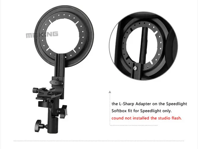 E-Series E40/50/60/80 софтбокс Speedlight адаптер креплением Bowens для установки студийная вспышка Speedlite
