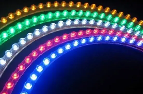 

24cm/48cm 12V LED Universal Car Daytime Running Light Waterproof Flexible LED Strip Headlight Tail Brake Fog Lamp car strip