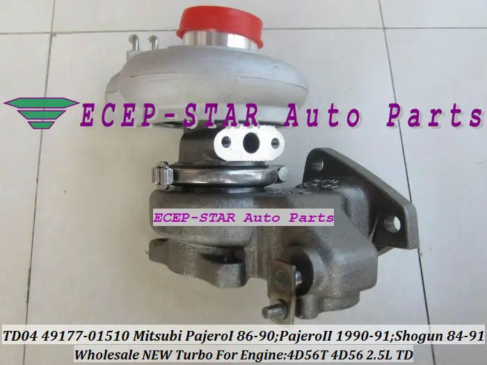 TD04-9B-4 49177-01510 TURBINE for Mitsubishi Pajero Delica L200 L300 4WD Shogun 4D56T 2.5L 1988-1996 Oil cooled turbocharger (4)