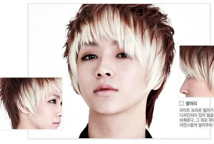 Korean Men's Blonde Haircuts - wide 1