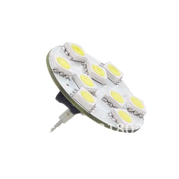Круглый 9LED G4 совета лампы SMD 5050 белый теплый белый широкий напряжение переменного тока/DC10-30V назад контактный 180-198LM