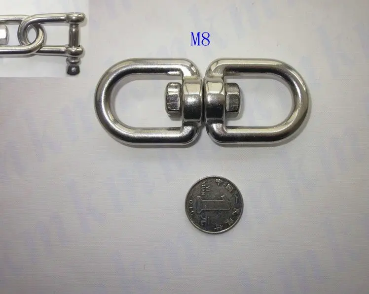 Оптовых партий такелаж морское оборудование из нержавеющей стали M20 двойной глаз и регулярные G402 цепь шарнирных соединений
