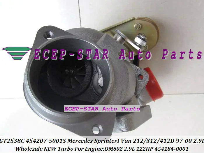 GT2538C 454207-5001 S 454184-0001 454207 454184 Turbo для Mercedes-Benz Sprinter Я 212D 312D 412D 1997-00 OM602 2.9L турбокомпрессора