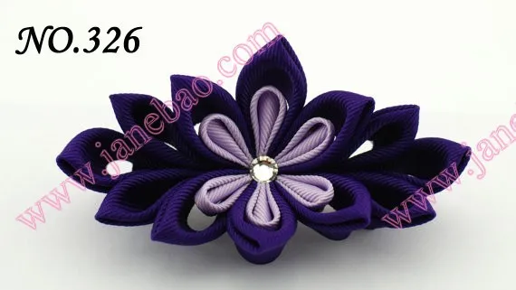 Новые 280 шт. " два слоя Kanzashi цветок заколки моды девушка Bow заколки