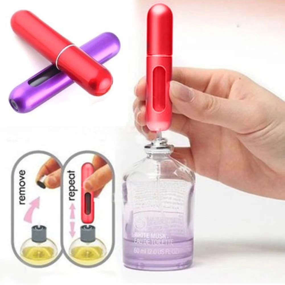 

5 ml Mini Refillable Perfume Atomizer Travel Portable Spray Empty Pump Bottle