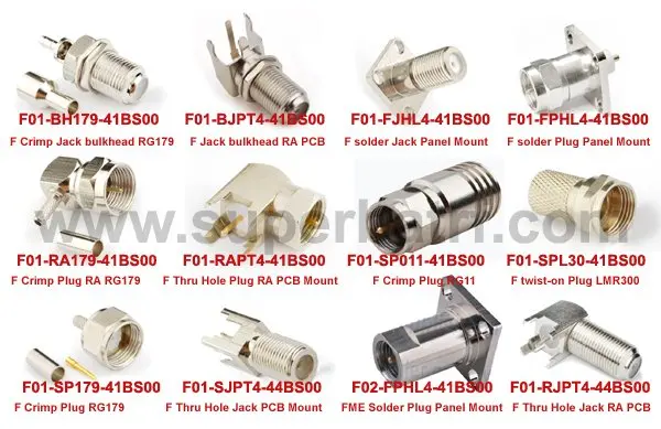 Superbat F обжимной Штекерная перегородка для RG179 RG178 RG316 1,13 мм соединитель РЧ-кабелей