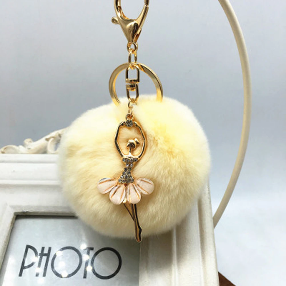 New rabbit fur ball keychain Bag Pendant Fur Ball Plush