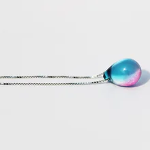 2018 Fashion Mermaid necklace beach ocean sea necklace mermaid Mermaid s tears sea sand pendant necklace