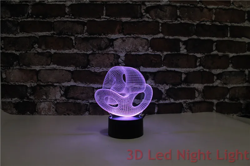 Горячая гостиной настольная лампа 3D Led внутренний ночник с CE и RoHS сертификатом YJM-2896