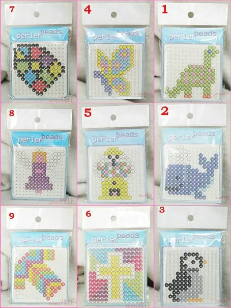 S225aa0031 /5 шт./лот, 1 шт. квадратных Pegboards+ 225 шт. perler/5 мм Perler Бусины проект/Hama Бусины