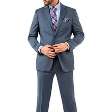 Смокинг Для мужчин 2 кнопки темно-платье носить на свадебный костюм лацканы смокинги Костюмы для жениха для свадьбы Формальные Для мужчин костюмы