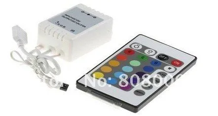 DC12v/24 v светодиодный RGB контроллер 24key ИК-контроллер для светодиодный полосы