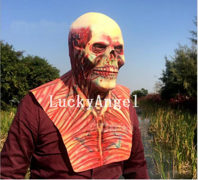 horror halloween cosplay latex costume bloody zombie mask melting full face walking dead scary carnival mardi gras party masks - Bloody Halloween Masks horror halloween cosplay latex costume bloody zombie mask melting full face walking dead scary carnival mardi gras party masks - Bloody Halloween Masks