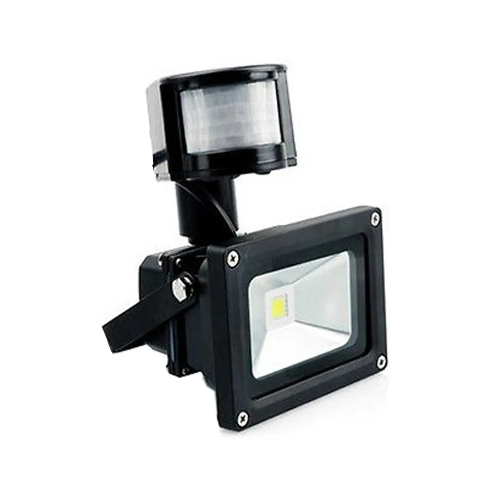 

New 50W PIR Sensor LED Floodlight Warm/Cool White AC85-265V Flood Light Outdoor Lighting Lamp Black/Silver Shell Aluminum