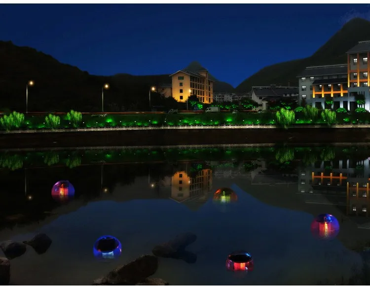 Associação de Água Solar do Diodo Emissor de Luz da Lâmpada ao ar Luzes do Jardim da Lâmpada Novo Energia Solar Flutuante Lampada Livre Luminaria Grátis 4 Pcs 11 Cheap lamp package
