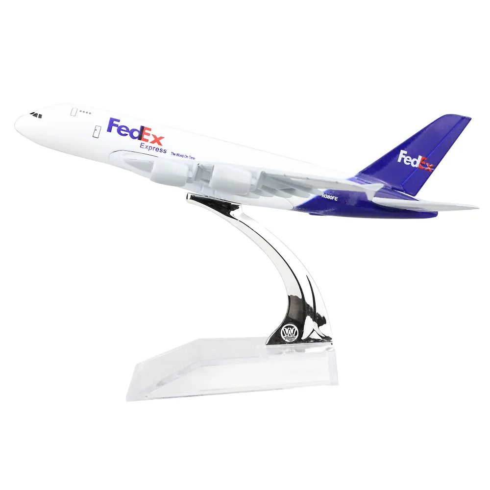 FEDEX Airbus 380 federal 16 см металлические модели самолетов для детей подарок на день