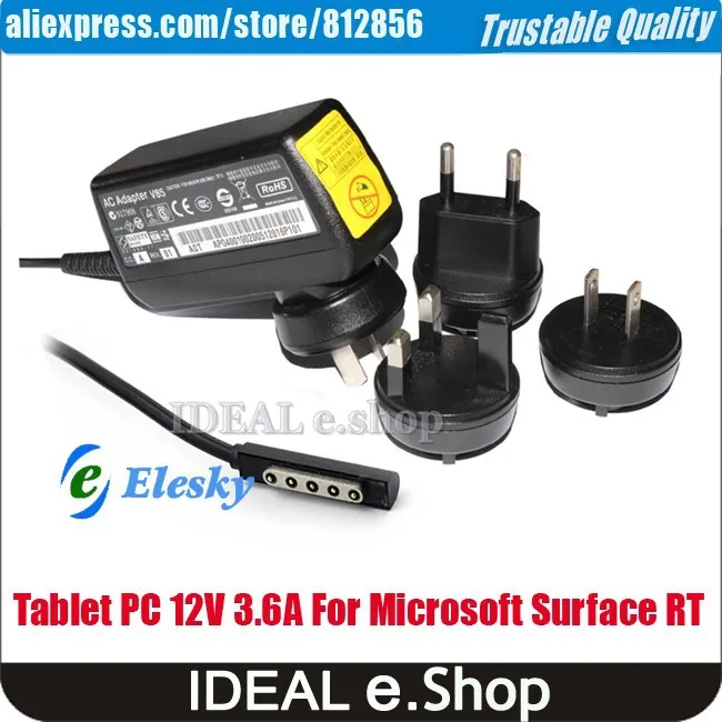 microsoft surface tablet pc 12V 3.6A adapter