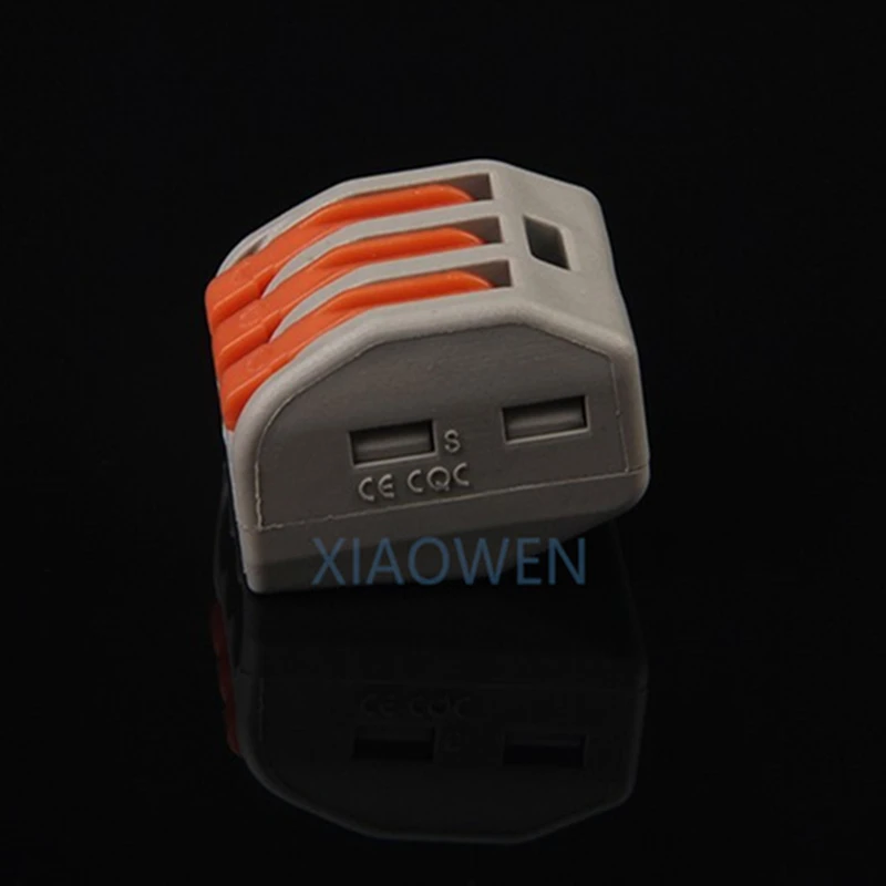 

Wago Connector 60pcs PCT-213 spring lever push fit cable 3 wire connector 32A 3 pin Conductor Terminal