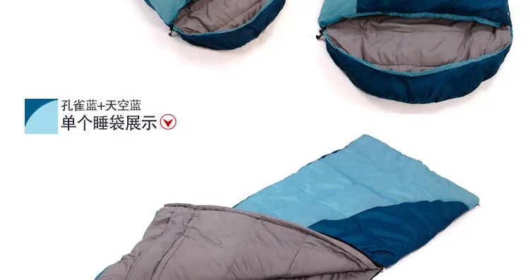 3 сезона спальный мешок 230*80 см кемпинг спальный мешок(2 шт./партия) цвет можно выбрать