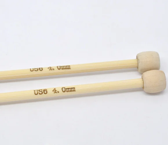 1 pair 23cm bamboo sp knitting needle us size 6 4mm in sewing size 6 knitting needle