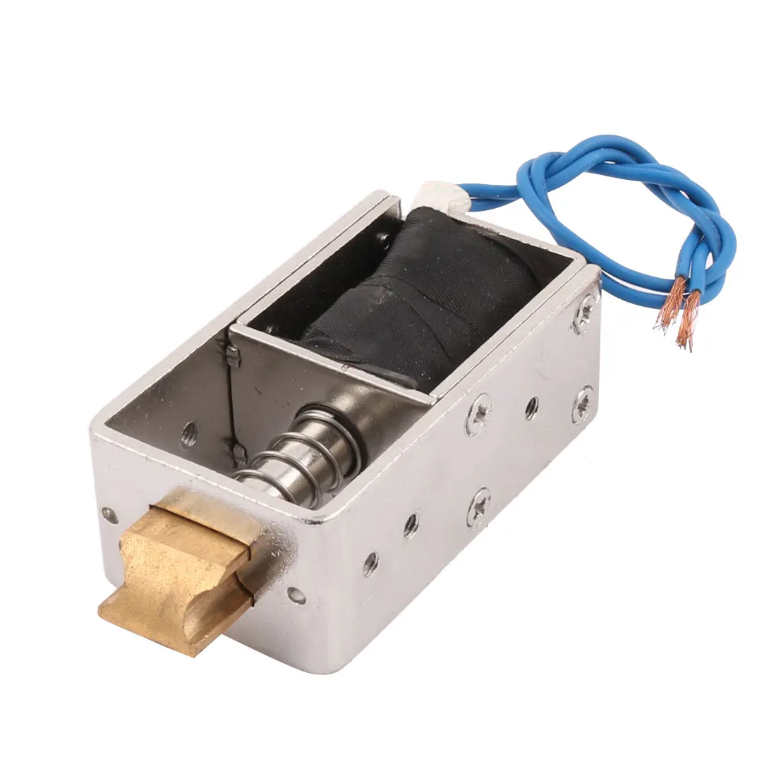 

UXCELL Material 12V Jf-S1670dl Micro Opening Frame Solenoid Electromagnet For Lockstitch plastic,metal
