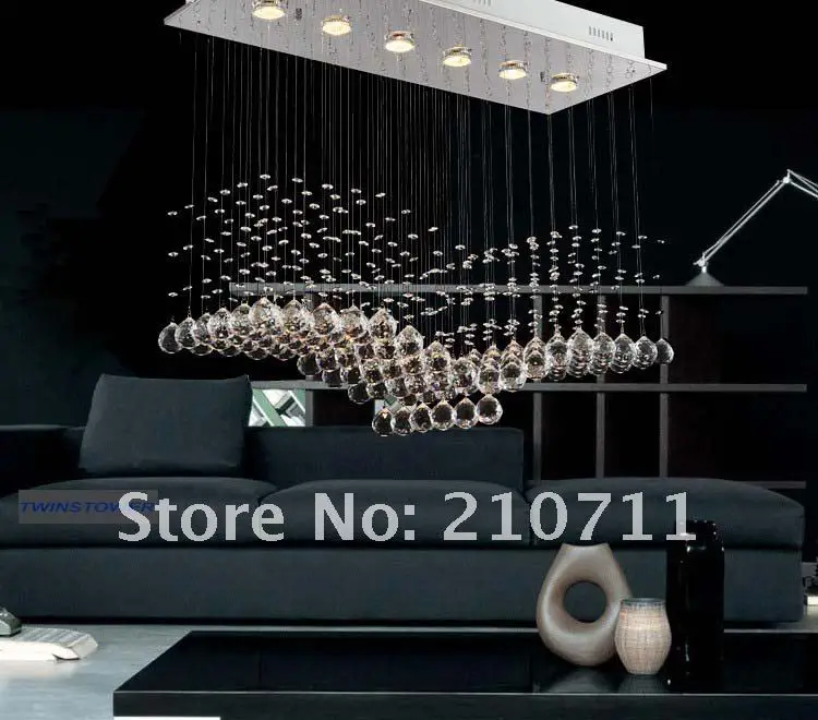 Free shipping,Modern crystal chandelier,crystal lighting,L800*W300*H680mm