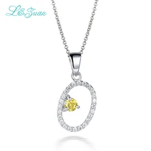 L& zuan O подвеска ожерелье 925 пробы Silve Стиль Письмо ожерелье 0.93ct драгоценные камни модное прекрасное ювелирное ожерелье