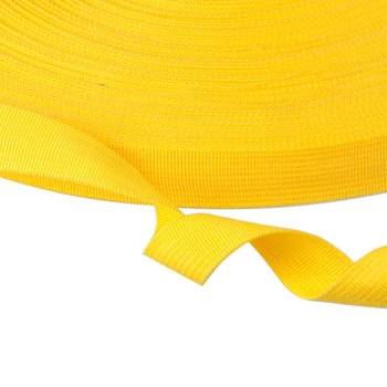 yellow 25 мм шириной 10,94 ярдов(10 м)/лот чистый цвет утолщение PP лямки, плетеный ремень, рюкзак ремень - Цвет: yellow