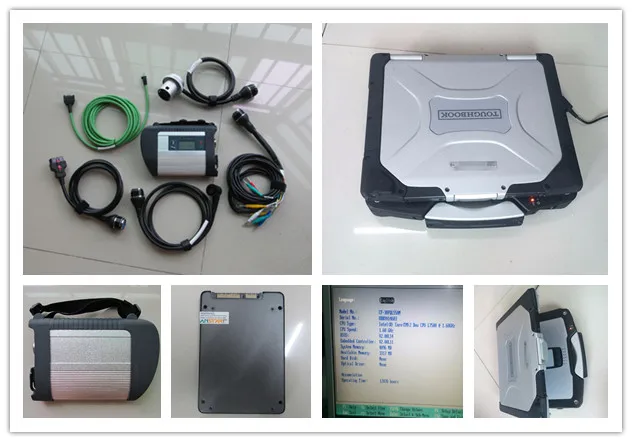 #*Cheap mb star diagnostic tool c4 + SSD SUPER newest software 2019.12 laptop cf 30 ram 4g ready to use for cars and trucks top quality