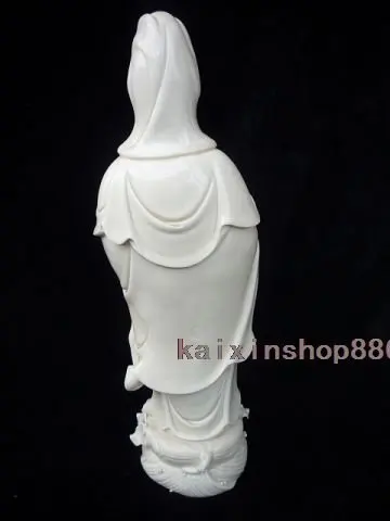 Блан Де Китай Дэхуа Фарфор Статуя Гуань-инь& Kid