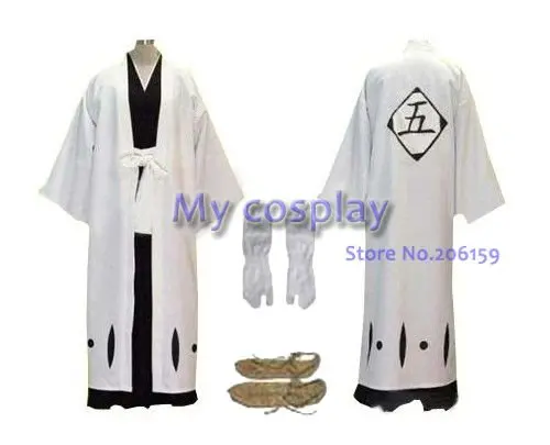 Аниме Bleach косплей-Bleach 5th Division капитан Aizen Sousuke Косплей Костюм Лучший костюм для Хэллоуина