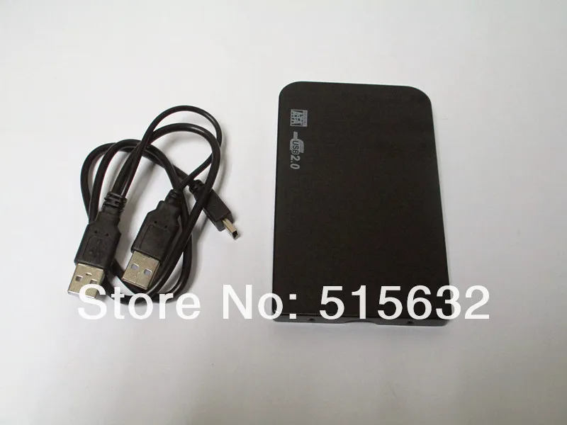 2,5 дюймов SATA USB 2,0 Корпус жесткого диска внешний для ноутбука Disk Case(черный