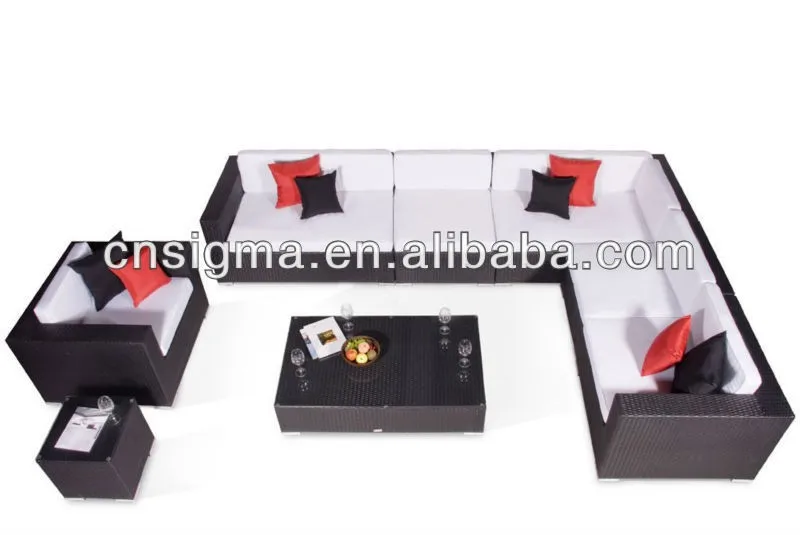 Дизайн, сад набор мебели Поли софа ротанга Комплект