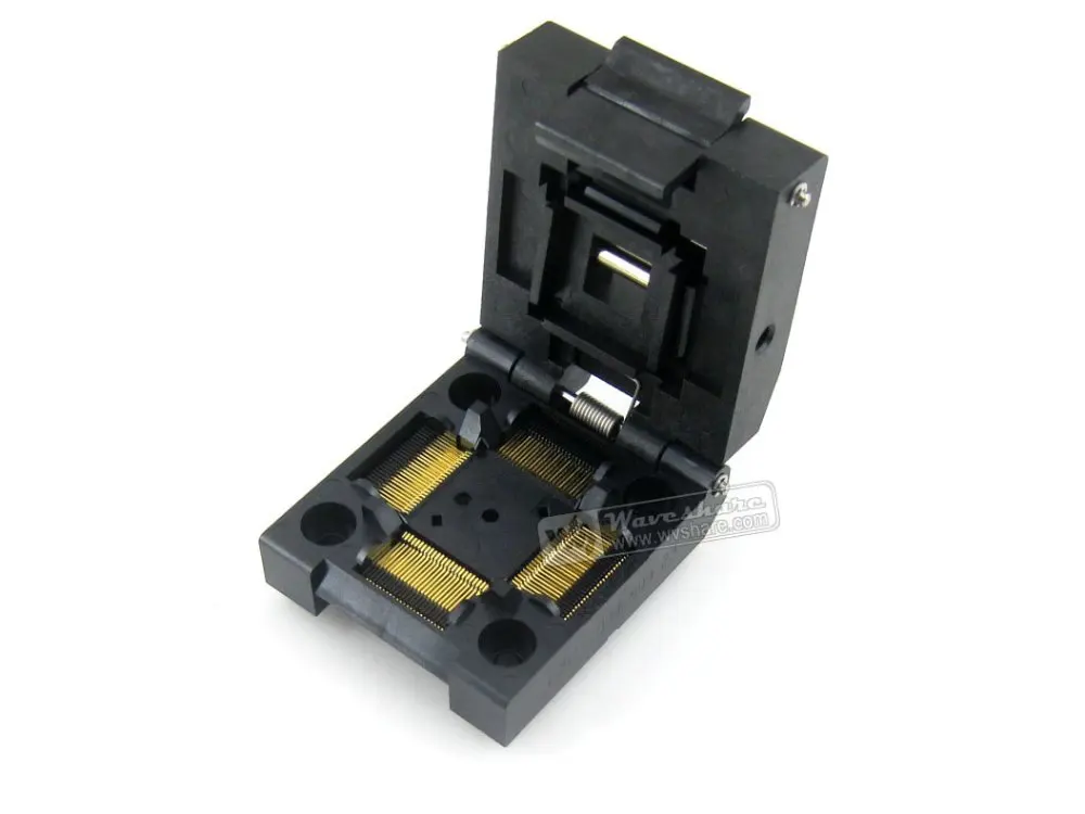 QFP100 TQFP100 FQFP100 PQFP100 IC51-1004-809 Yamaichi QFP IC тест-запись гнездо адаптера программирования 0,5 мм шаг