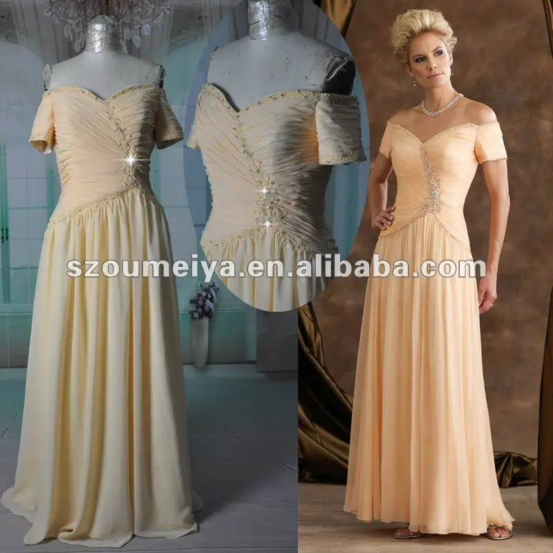 off the shoulder mother of the groom dresses