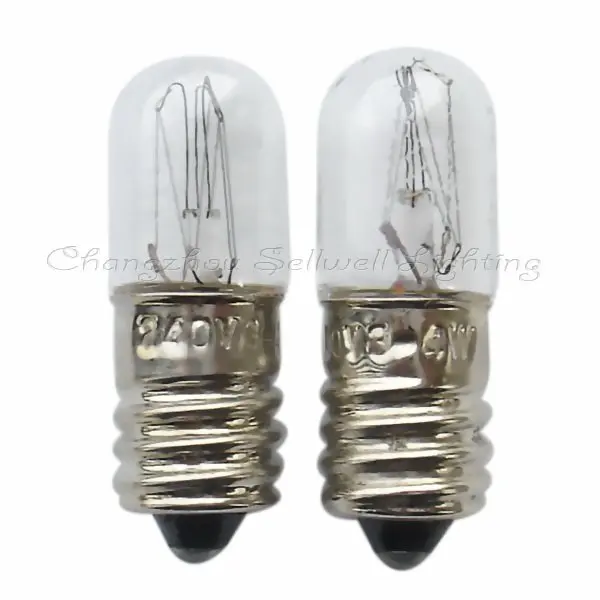 E10 T10x28 240 v 3 w/4 w Миниатюрная лампа свет A351