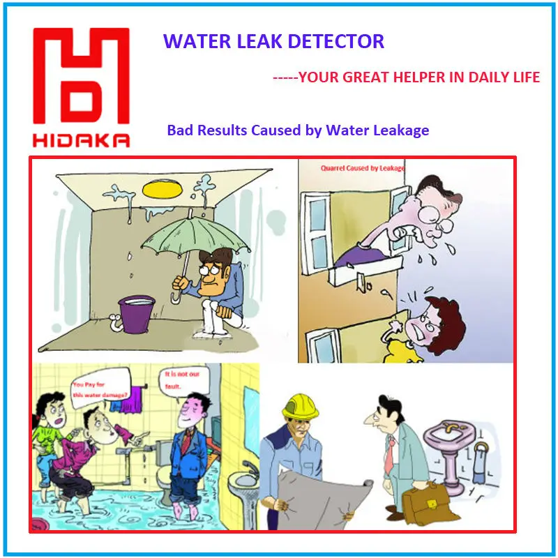 Detector de Vazamento de Água com Desligamento Sistema de Alarme Hidaka Alarme Automático Bsp Npt Válvula 8 Pces 6m Sensor Cabo 3 - 4 Wld-806 Dn20*1 pc 5 vazamento de água com desligamento automático bsp