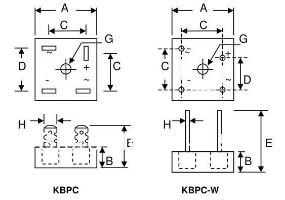 SEP Бренд smd KBPC1010 DIP-4 выпрямитель 1000 V 10A(#213524