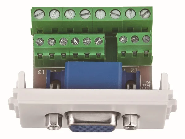 Аксессуар для домашнего кинотеатра, модуль стеновой плиты VGA(терминал) 221, настенная пластина VGA(дБ 15 PIN), настенная облицовочная пластина VGA