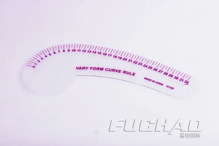 Curve линейки специальной одежды правитель 12-232 используется для рисования узор одежды