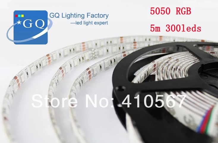 Гибкий, светодиодный rgb свет полосы 12 в 5050 SMD 300 светодиодный s/5 м 60 Светодиодный s/M водонепроницаемый + 44Key ИК пульт дистанционного управления