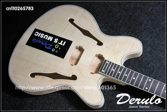 Набор для электрогитары "сделай сам", набор-в шею, холловой корпус, клееный шпон, MX-103