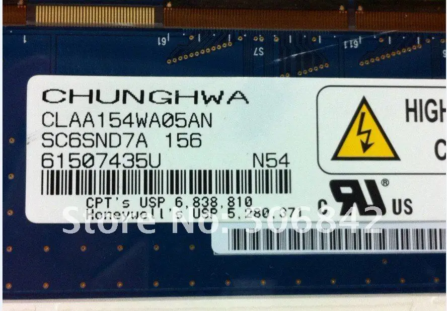 15," Ноутбук ЖК-дисплей экран CLAA154WA05AN+ 1280*800 CLAA154WA05