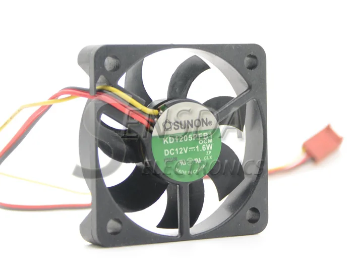 Sunon DC вентилятор KD1205PFB1 5x5x1 5 см DC12V 1,6 Вт осевой вентилятор охлаждения