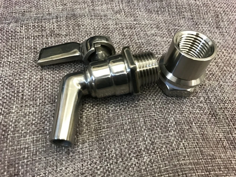 Stainless Steel Brew Beer Faucet tap Keg Fermenter Fridge Kegerator