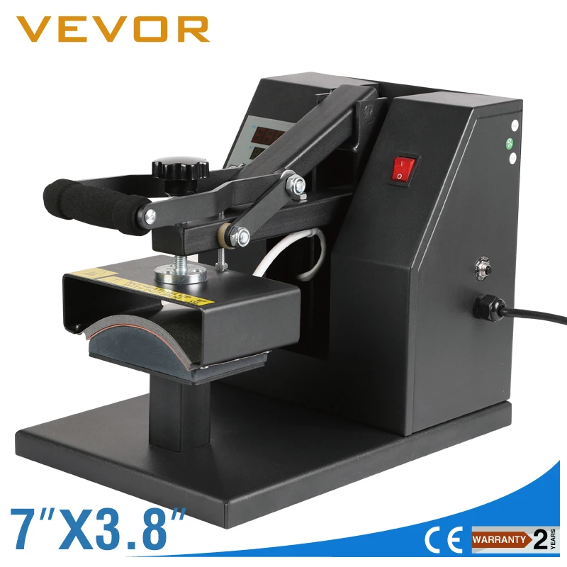 

VEVOR Baseball Cap Heat Press Machine Curved element 7" x 3.75"