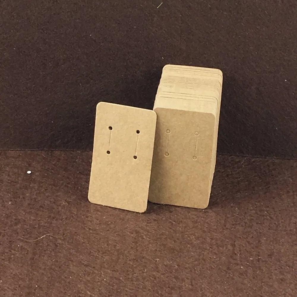 200 шт./лот крафт пустые ретро серьги карты четыре отверстия ювелирных изделий