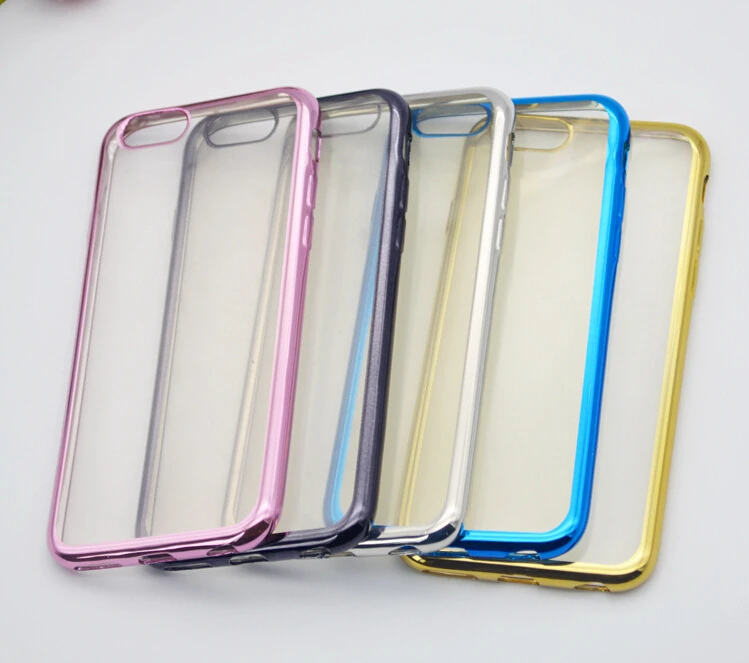 5 шт./лот Для iphone 6 Royal Luxury стиль Покрытие Позолоченный ТПУ Телефон Случае s 7 мягкий
