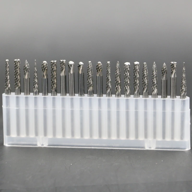 10 pcs 20pcs Drill Bit Set Tungsten Carbide Rotary Burrs Set Dremel Accessories Milling Cutter Drill Bit Engraving Bits